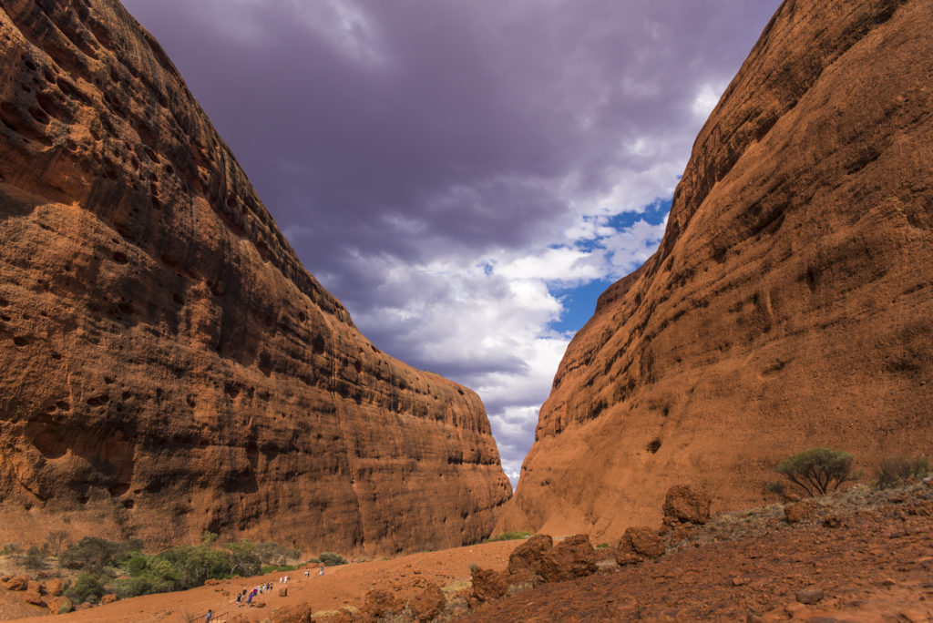 Walpa Gorge, Katatjuta Walpa Gorge aus rotem Sandstein im Red Centre Australiens