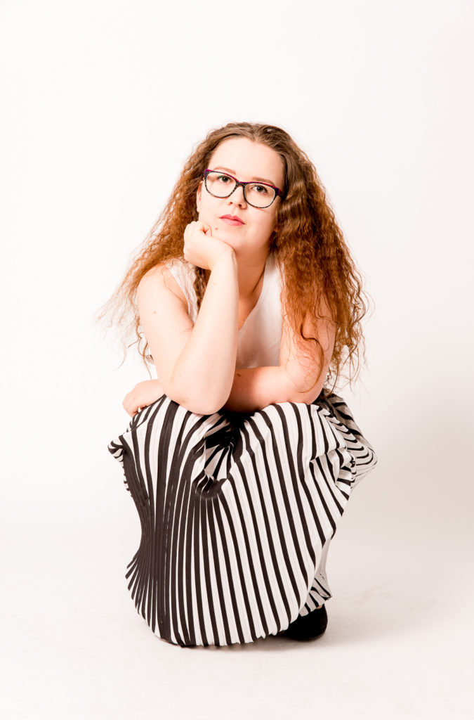 Studio Fotografie, Portrait, High Key, Modefotografie, weibliches Modell