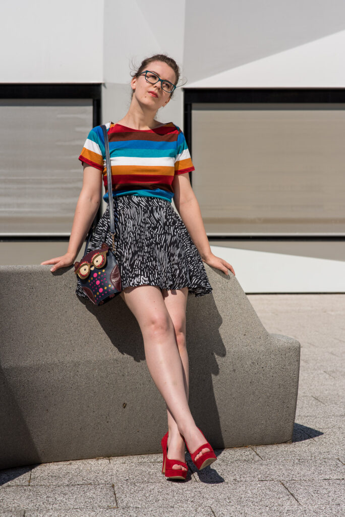 Shooting, Model, available light, sommerliche Kleider